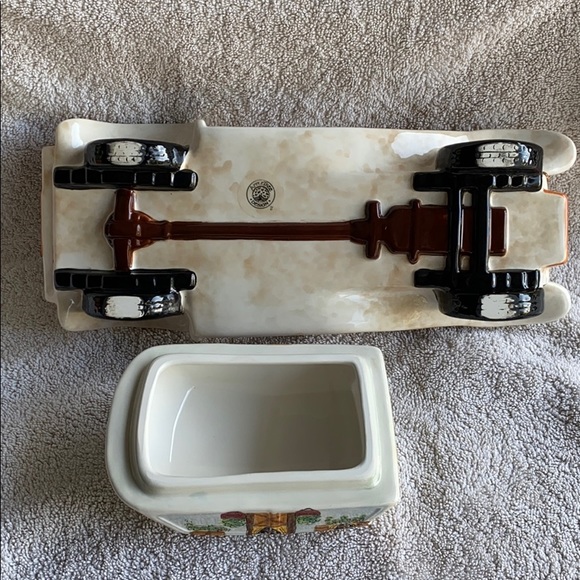 APPLETREE DESIGN COOKIE JAR ANTIQUE CAR HAND Paint - Picture 6 of 6